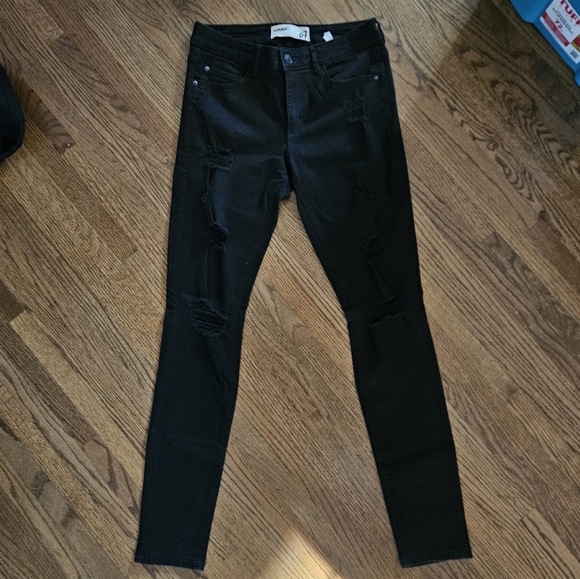 Garage black distressed jegging - Picture 1 of 5